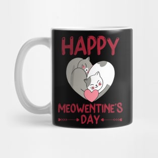 Valentines Day Happy Meowentine's Day Cat Lover Mug